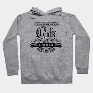 Café y libros. Hoodie